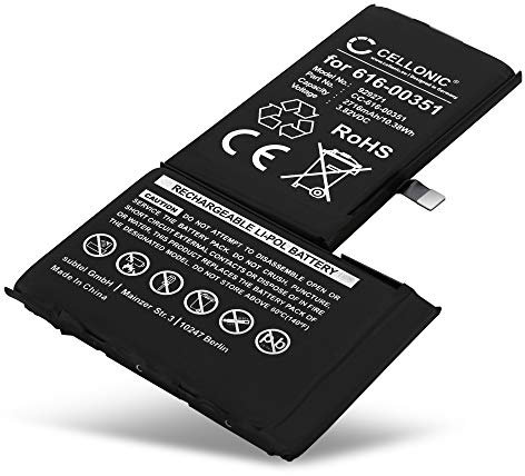 CELLONIC, Batteria per Telefonia Mobile Compatibile con Apple iPhone X, 616-00351 (3.82V, 2716mAh)