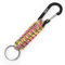 EOTW Paracord Schlüsselanhänger Karabiner Karabinerhaken D Ring Schlüsselband Schlüsselring für Motorrad Auto Camping Wandern Männer Frau Kinder (1Gelbe Tarnung)