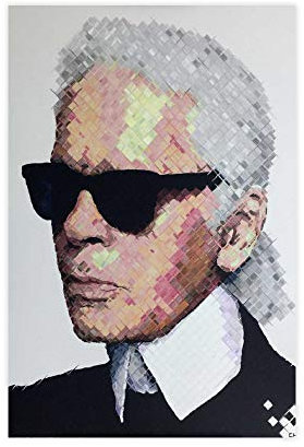Fashion Guru Karl Lagerfeld Your Legacy Will Live On Forever, Leinwand-Kunst-Poster und Wand-Kunstdruck, modernes Familienschlafzimmerdekor, Poster, 30 x 45 cm, ohne Rahmen
