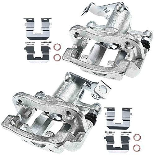 Frankberg 2x Brake Caliper Disc Brake Rear Left Right with Bracket (hole spacing 100mm) Compatible with i10 BA IA i20 GB IB i20 Active GB IB Replace# 344791
