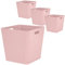 #11 4 x Ordnungsbox - 30 cm hoch - pink - 30 x 30 cm - Ordnungskorb - Regalorganizer Wandregal
