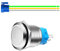 Gebildet 22mm 5V/12V/24V/110V/125V/230V 5A Interruttore a Pulsante A Scatto NO NC Interruttore in Metallo Impermeabile in Acciaio Inox con Presa di Filo Spina