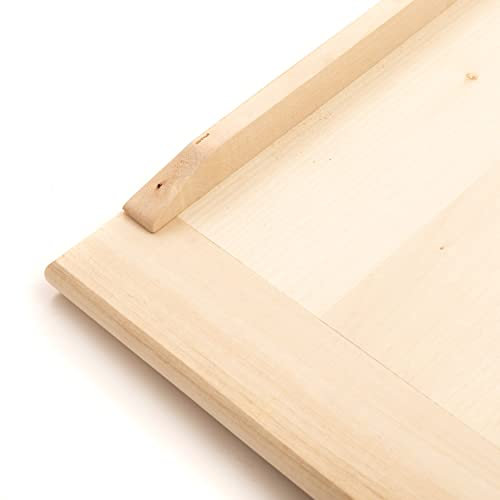 Ribničan Planche en bois de tilleul massif pour pétrir les pâtes fraîches (80 x 60 x 2 cm)