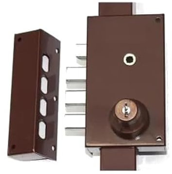 Serrure multipoints en applique Série 448 coloris marron A2P* gauche - MOTTURA - 30448VS5NXHAFS