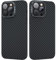 memumi Aramid Fibre Slim Fit Cover for iPhone 14 Pro Max 6.7, Lightweight, With 3D Grip Touch, Soft Touch Sturdy Durable Carbon Case-Black