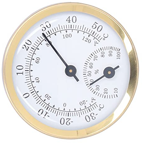 Thermometer Hygrometer, Innenthermometer, Haushalt Mini langlebig zeigerfrei batteriebetrieben, Temperatur und Feuchtigkeitsmonitor für die Wand, Terrasse, Wetterthermometer, Hygrometer
