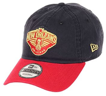 New Era New Orleans Pelicans NBA Team Navy Red 9Twenty Unstructured Strapback Cap - One-Size