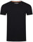 riverso Tshirt Herren Regular Fit RIVLenny Rundhals Kurzarm Sommer Tee Shirt leichte Baumwolle Flammgarn Einfarbig Schwarz 3XL, Größe:3XL, Farbe:Black