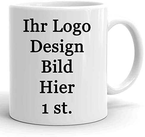 Tassen mit Logo-Design-Bilder-Motiv 12/24/36/48 Stück individuelle Werbetassen Personalisieren (1 Tasse)