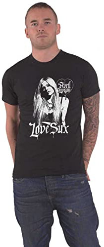 Avril Lavigne Love Sux T-Shirt, Schwarz, XL