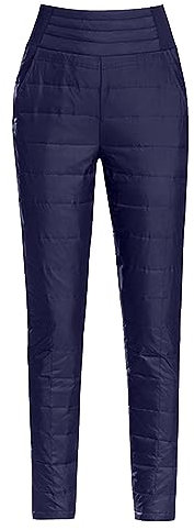 ATOFY Damen-Daunenhose, Winter, warm, elastisch, hohe Taille, gesteppt, ultraleicht, geschwollene Skihose