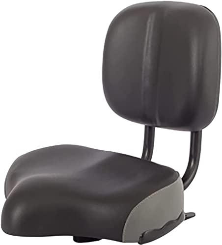 XJKH Ampio sellino per bicicletta con schienale – Marrone, comodo sedile per bici oversize con schienale morbido, imbottitura in memory foam, copertura sella impermeabile – Sedile universale per