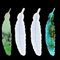 HyzaPhix 2pcs Feder Silikonform Lesezeichen Gießform Leseratten Epoxidharz Formen Silikon Feather Bookmark Silicone Mold für DIY Lesezeichen Schmuck Handwerk (Feder)