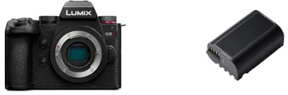 Panasonic LUMIX DC-G9M2E Micro Four Thirds spiegellose Kamera, 25,2MP & DMW-BLK22E Aufladbarer Lithium Ion Akku, 7.2V, 2.200 mAh (für LUMIX Digitalkamera: DC-S5, G9, GH5, GH5S)
