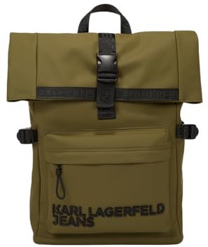 KARL LAGERFELD JEANS, Herren, Utility Coated Roll Backpack, Ivy Green, Einheitsgröße
