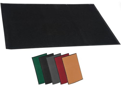 CLP Fußmatte für innen und außen I rutschfeste Türmatte I Schmutzfangmatte für Eingang, Farbe:schwarz, Größe:60x90 cm