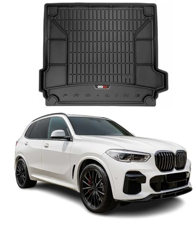 OMAC Kofferraumwanne für BMW X5 G05 2019-2026 Gummi Schwarz | Laderaumwanne, Kofferraummatte, Allwetter, fahrzeugspezifisches Produkt, 3D-Passform, Antirutsch, wasserdicht