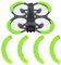 Craznick Avata 2 Protezione Dell'elica Anti-Collisione - Anello Paraurti Protettivo Protezione Dell'elica per DJI Avata 2 Accessori Verde