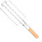 HOHOVYVY BBQ Wurst Grillen Korb Mit Holz Griff Bratwurst Tragbare Rack Für Picknick