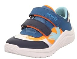 Superfit Jungen Kicks Sneaker, Blau Orange 8000, 34 EU Weit