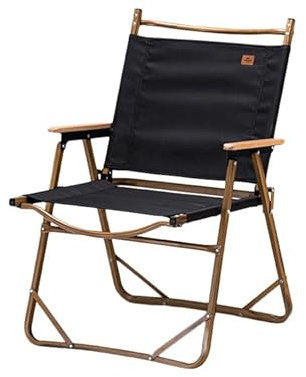 Naturehike Stuhl Campingstuhl Ultraleicht Klappstuhl Kleines Packt beträgt 120kg zum Angeln Picknick Outdoor Wandern (Schwarz-L)