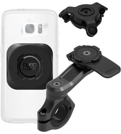 Quad Lock Motorcycle Handlebar Phone Mount PRO Kit with Vibration Dampener and MAG Universal Adaptor