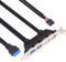 NFHK Interne vier USB 2.0 & USB 3.0 Buchse Mount Panel auf Motherboard 9-polig, 19-polig, 20-polig, Leitblechkabel mit PCI-Halterung, 50 cm