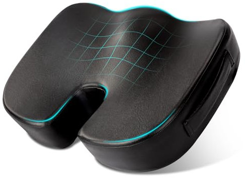 YOUFI Luxuriöses Sitzkissen, 10cm extra Dicker Memory-Schwamm zur Druckentlastung, Ischias, Entlastung der Steißbeinschmerzen und Rückenschmerzen, vielseitig einsetzbar für Auto, Gaming, Bürostuhl