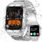 Reloj inteligente militar para hombre con linterna LED 3ATM, resistente al agua, pantalla grande de 1.97 pulgadas, reloj inteligente táctico resistente con llamada deportiva, rastreador de fitness con