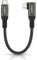 Aceyoon 240W Short USB C Cable 10cm, 90 Degree Right Angle Type C Fast Charging & Data Sync Compatible With iPhone 16 15, Galaxy S24