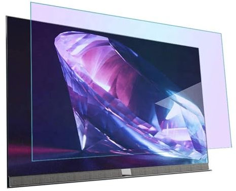 JQZWXX 43-55 Pulgadas Película Antirreflejos para TV Protector de Pantalla, Antiarañazos 43/46/50/55 Pulgadas, Filtro de Luz Azul Que Reduce La Fatiga Ocular, Mate,50in1100x620mm