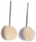 BELLIFFY 2piezas Esponja De Ducha Exfoliante Pelota De Baño De Malla Accesorios De Baño Limpieza Suave Beige