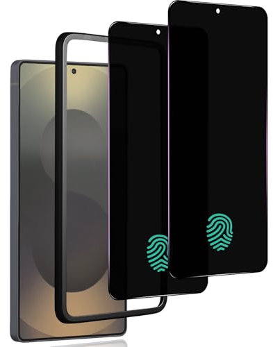 Meeter Anti Espía Vidrio Templado para Samsung Galaxy S25 Ultra, [Compatible Huellas Dactilares ID] [2 piezas] Pelicula Anti-Spy Peeping Cristal Templado Privacidad Protector de Pantalla 9H Dureza