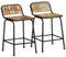 Xichuzi Barhocker 2 STK. 46x35,5x70 cm Altholz Massivholz, Bar Chair, Barstuhl, Bar Hochstuhl, Barstool, Küchenhocker, Thekenstuhl, Bistrohocker, Tresenhocker - 4013536