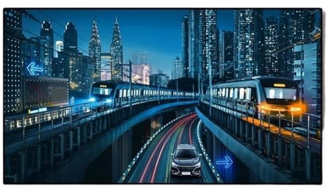 NADCFN Motor-Leinwand 5.0 Pro ALR UST Projektionsleinwand, Umgebungslicht abweisend, Fester Rahmen, ideal für Ultra-Kurzdistanzprojektoren 4/8K Projektionsleinwände(72 inch)