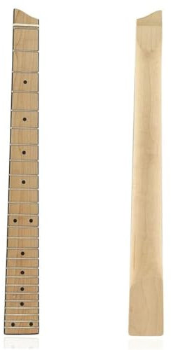 Ricambio Per Manico Per Chitarra Chitarra Elettrica Senza Paletta Manico Basso 25 Tasti Acero Portatile Liscio Naturale Intarsio Musicale Punto Strumento Di Ricambio