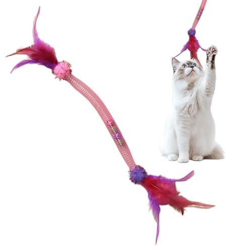 Juguete de cuerda para gatos - interactivo para masticar para | Juego interactivo en interiores para gatitos, pequeños, medianos y grandes, con cuerda de mascar para el hogar