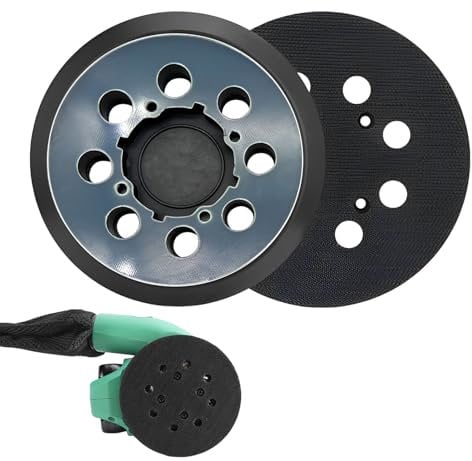 Disque Poncage 125mm,Lot de 2 patins de Plateau Ponceuse, Disque Ponceuse 125mm,Ponçage Orbital de 125mm pour Dwe6421 6421K DWE6423 6423 6423K DCW210B - 4 trous de vis