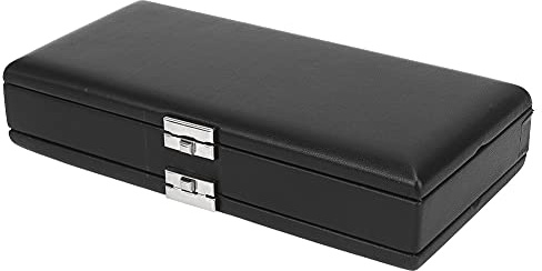 Fagottkoffer |2-lagige Lederaufbewahrung für 20 Blätter |Luftfeuchtigkeit – Verwaltungsbox mit Belüftungs-/Flanellschlitzen |Kompaktes Instrumentenzubehör