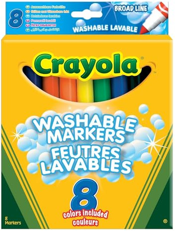 Crayola - 8 Broadline Washable Markers