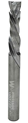 Whiteside Router Bits UD2102 Up/Down Cut Spiral Bit with Solid Carbide Compression and 1/4-Inch Cutting Diameter