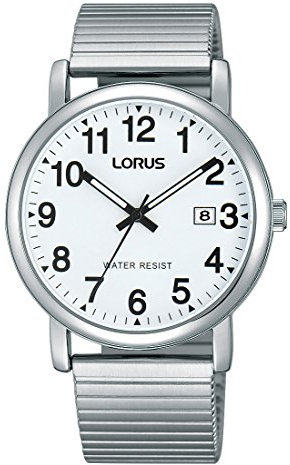 Lorus Klassik Herren-Uhr mit Palladiumauflage und Metallband RG859CX9