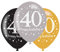 BALLOON pk6 27cm Age 40 Sparkl