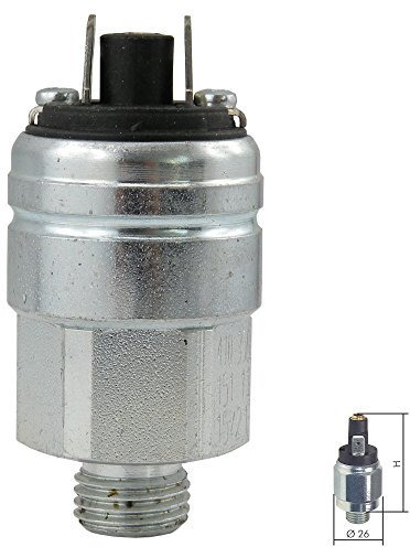 Druckschalter mit Flachstecker, bis 350 bar Mini Druckschalter Öffner Schließer Wechsler (Ausführung: Wechsler, Einstellbereich: 1-10 bar)