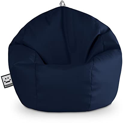 Happers Sitzsack, Kunstleder, innen, Marineblau