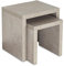 levandeo 2 Satztisch Betonoptik B x H x T: 44x44x36cm Grau Holz Beistelltisch Keine Montage fest verleimt Wohnzimmertisch Couchtisch