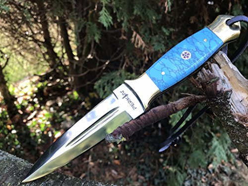 Perkin Knives Jagdmesser mit Lederscheide Jagd