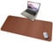 CENNBIE Schreibtischunterlage Leder 100 x 50cm, Extra große Tischunterlage, erweitertes PU-Leder Mauspad xxl, wasserdichte Schreibunterlage auf Schreibtischen, Büro und Zuhause Tischunterlage (Braun)
