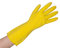 BICAP 12 Paar Gummihandschuhe gelb - Größe M (8) - Haushaltshandschuhe aus Latex gelb - lebensmittelgeeignet - EN 388 EN 374