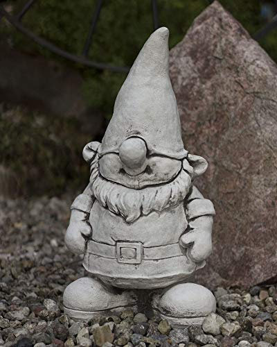 Antyki24 Gnom Wichtel Kobold Steinfigur Troll Garten Deko Steinguss Frostfest 50 cm